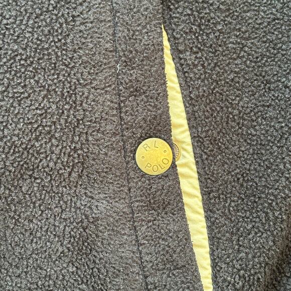 VTG 90s POLO RALPH LAUREN Full Zip Polartec Fleece Jacket in Black SZ XL - Picture 4 of 12